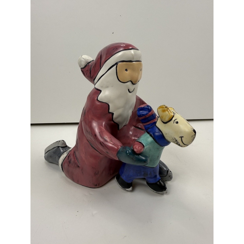 Chris Holmquist / Beyond The Fence / Midwest Cannon Falls ~ Santa & Dog Figurine